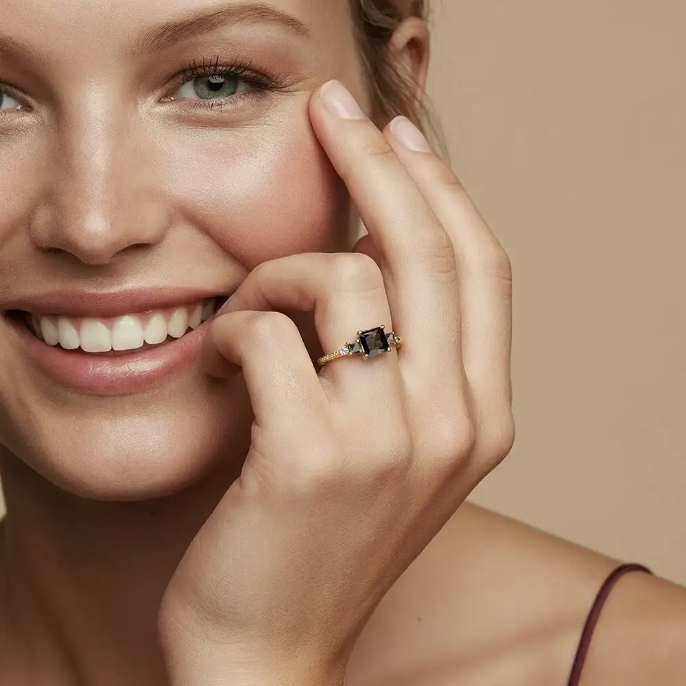 Fashion Diamanti Per Tutti Ring Mira Brown face